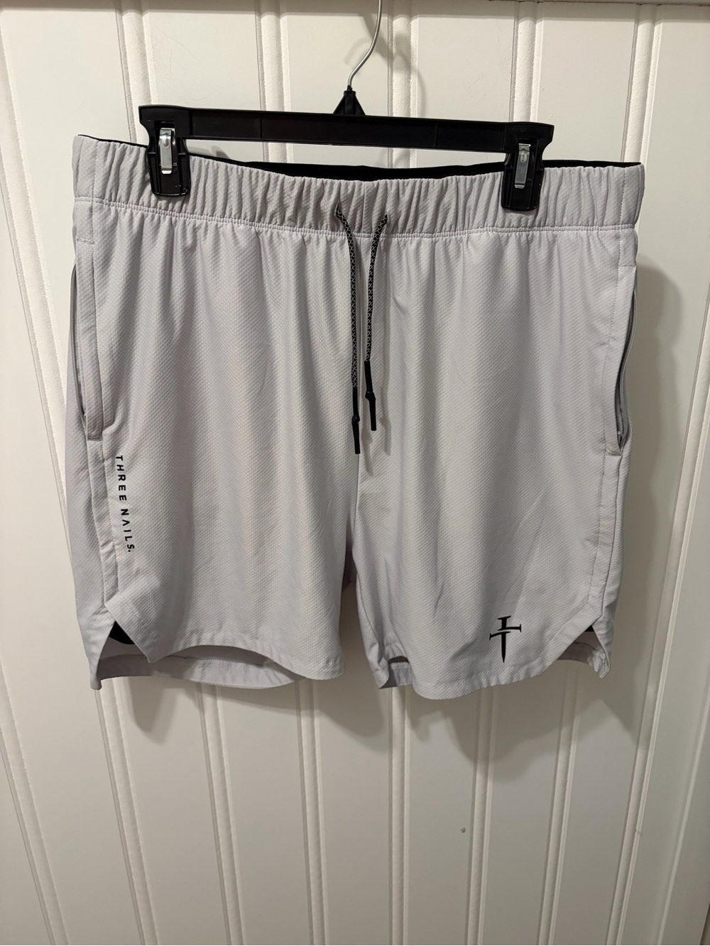 Men's Three Nails Pro-Tech 2.0 7" Liner Shorts - Stone Grey - Size XL